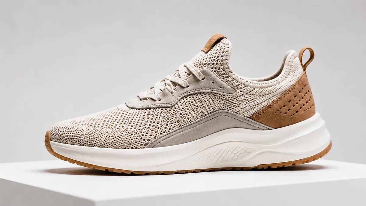 AI upscaled 4x product photo of shoes