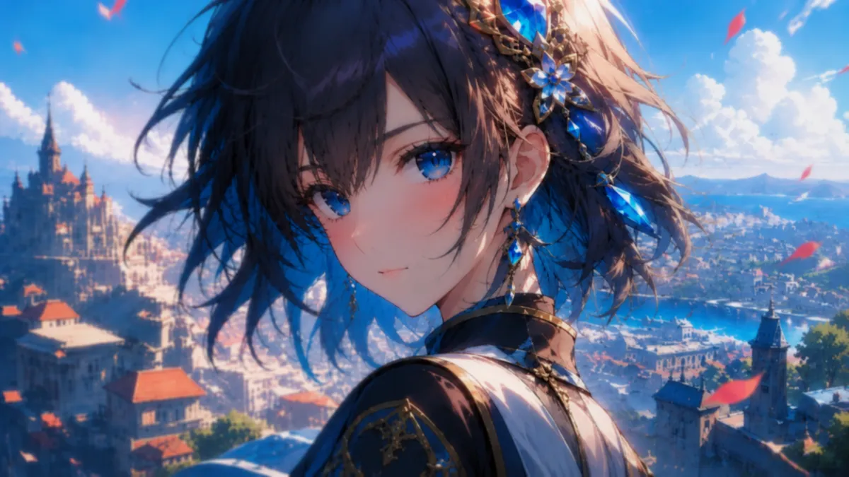 Low resolution anime artwork before AI upscaling